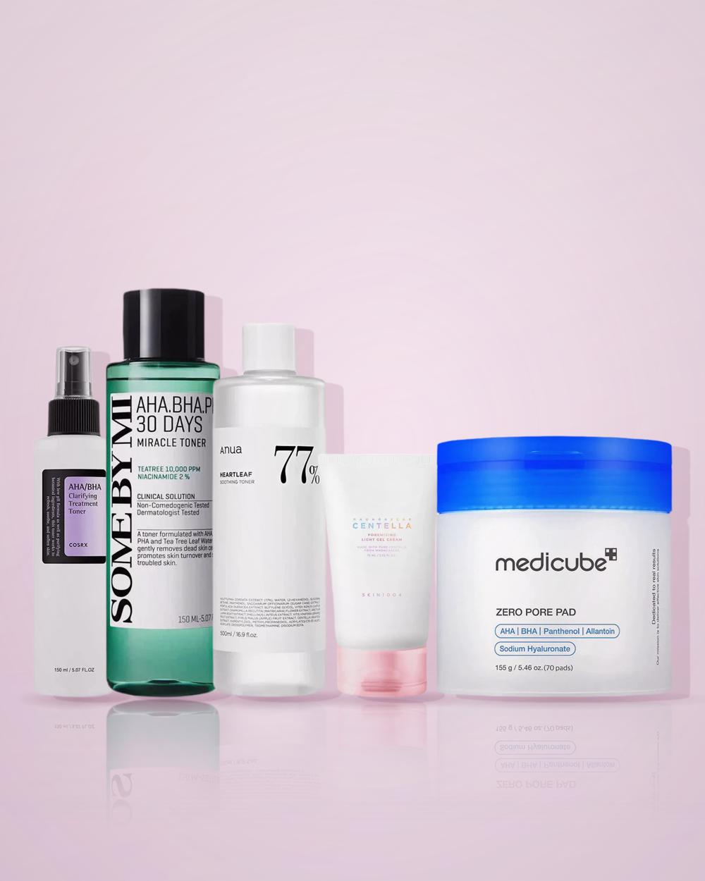 Sélection K-Beauty contre l'acné, les points noirs et les pores : COSRX, Some By Mi, Anua, SKIN1004, Medicube
