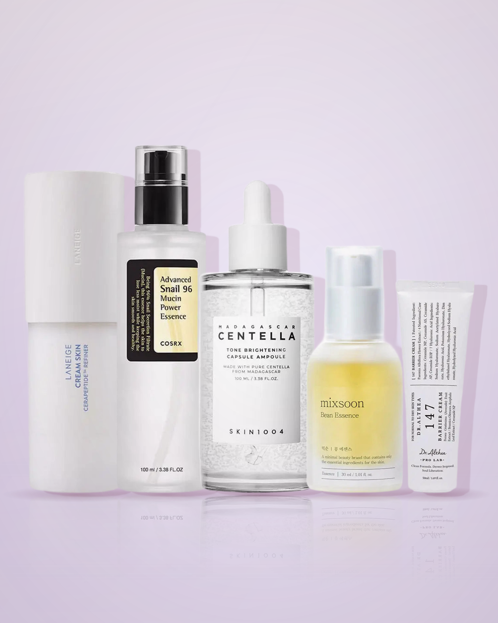 Sélection K-Beauty hydratante : Laneige, COSRX, SKIN1004, Mixsoon, Dr.Althea