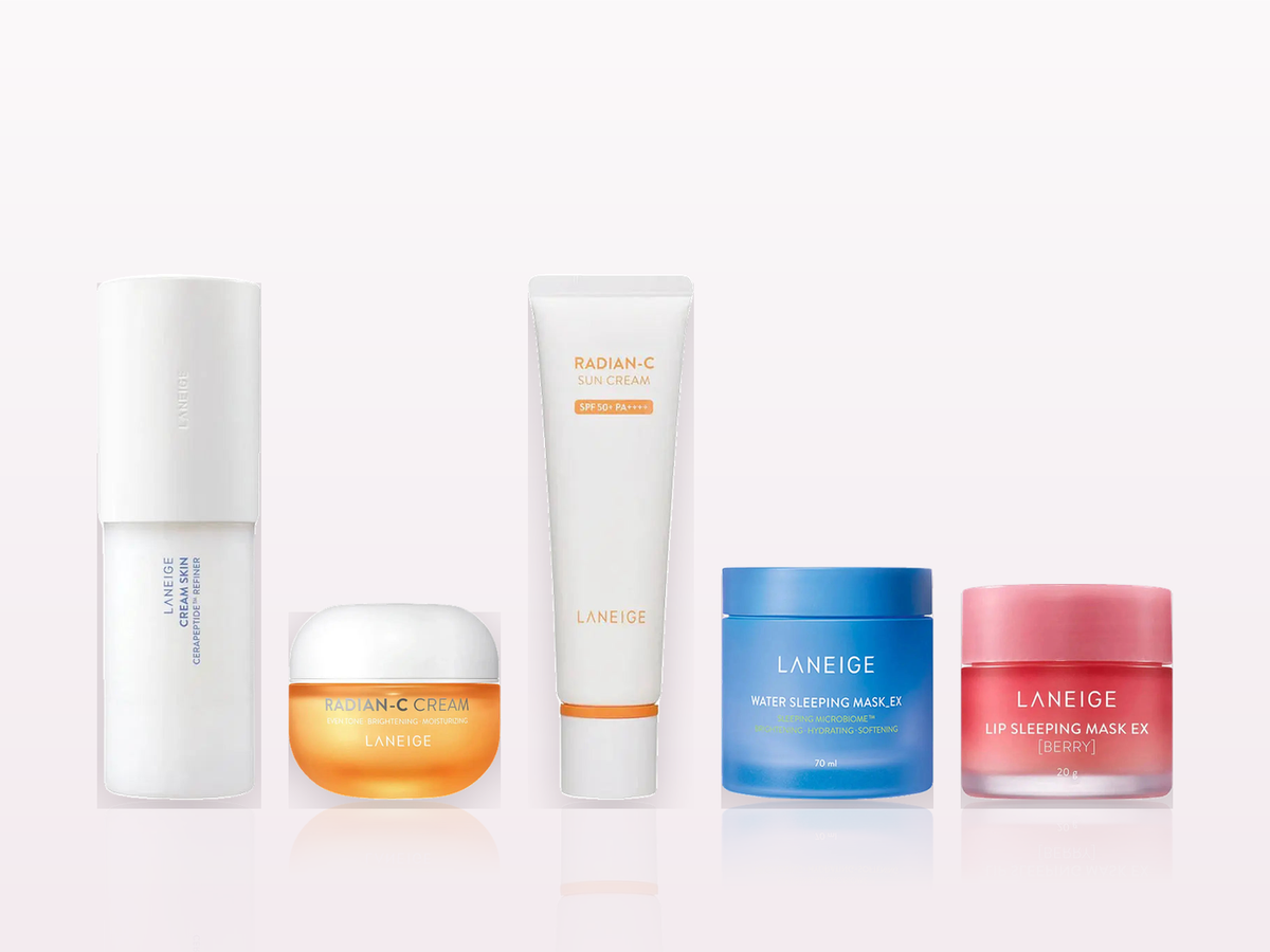 Sélection K-Beauty Laneige : Cream Skin Refiner, Radian-C, Water Sleeping Mask, Lip Sleeping Mask