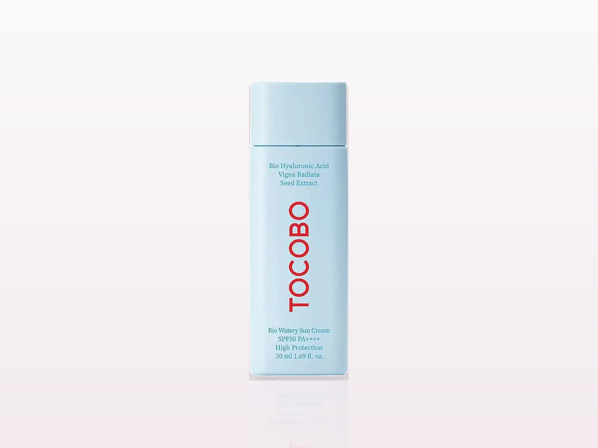Sélection K-Beauty Tocobo : Bio Watery Sun Cream SPF50 au fini invisible