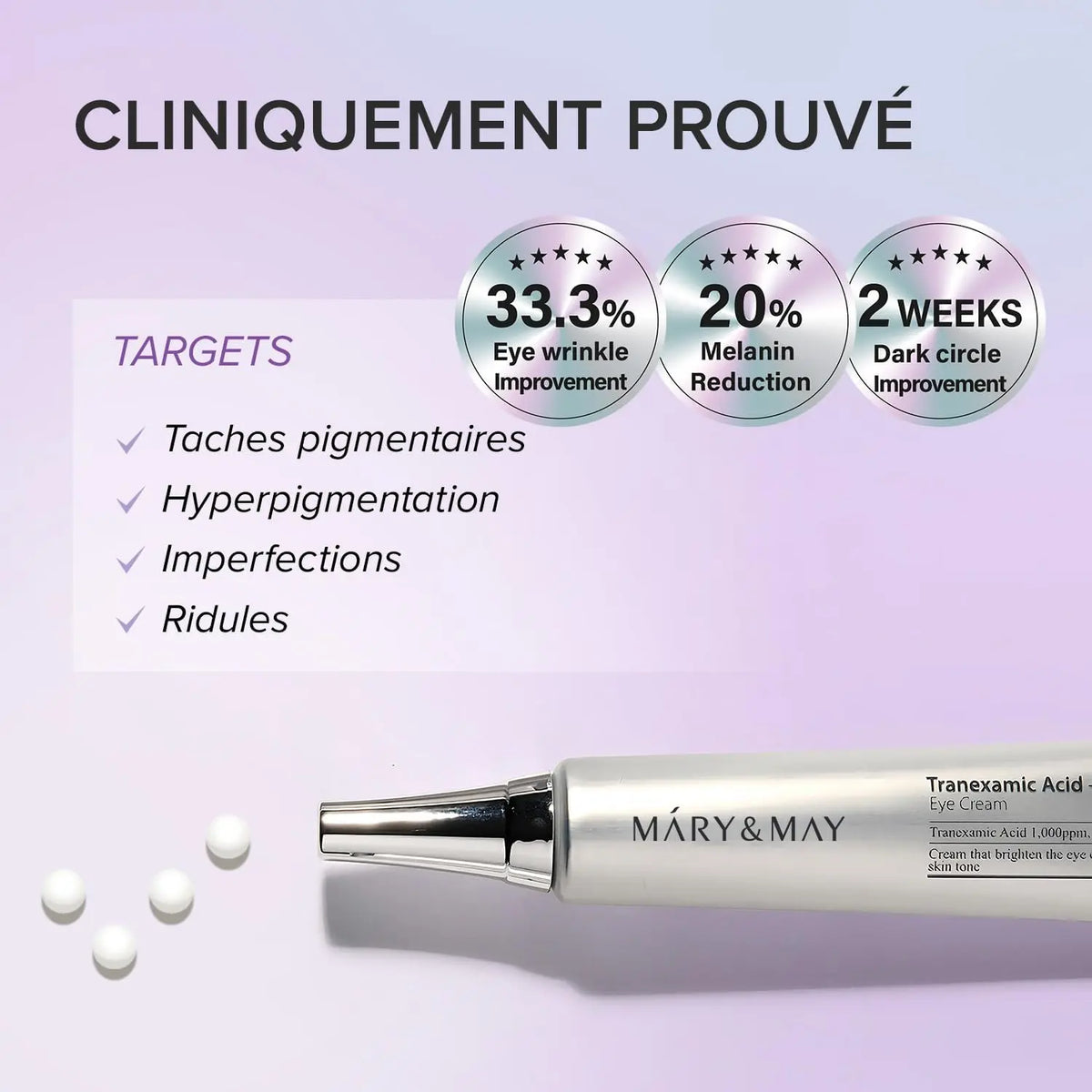 Tranexamic Acid + Glutathion Eye Cream 30ml Mary&May