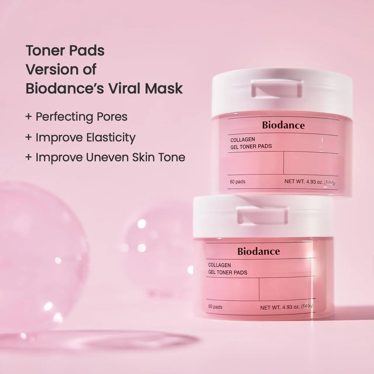 Collagen gel toner pads (pack de 60 pads) Biodance