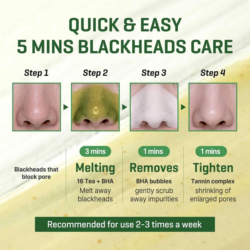 Bye Bye Blackhead 30 Days Miracle Green Tea Tox Bubble Cleanser 120g SOME BY MI