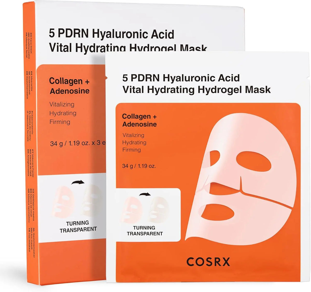 5 PDRN Hyalruronic Acid Vital Hydrating Hydrogel Mask CosRx