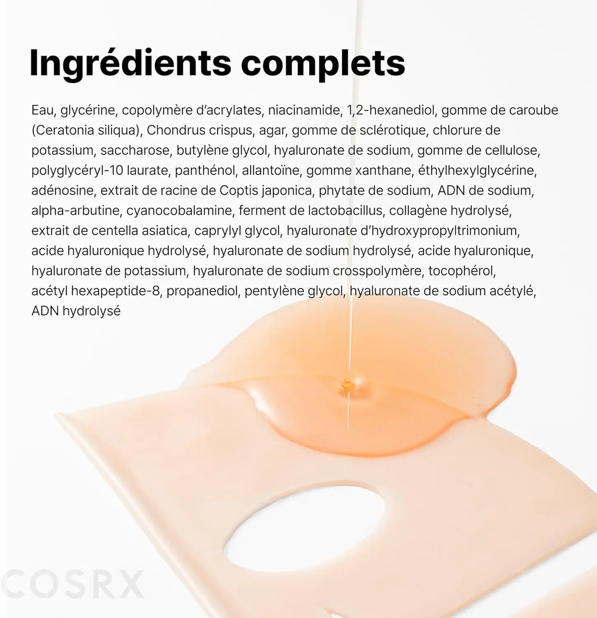 5 PDRN Hyalruronic Acid Vital Hydrating Hydrogel Mask CosRx
