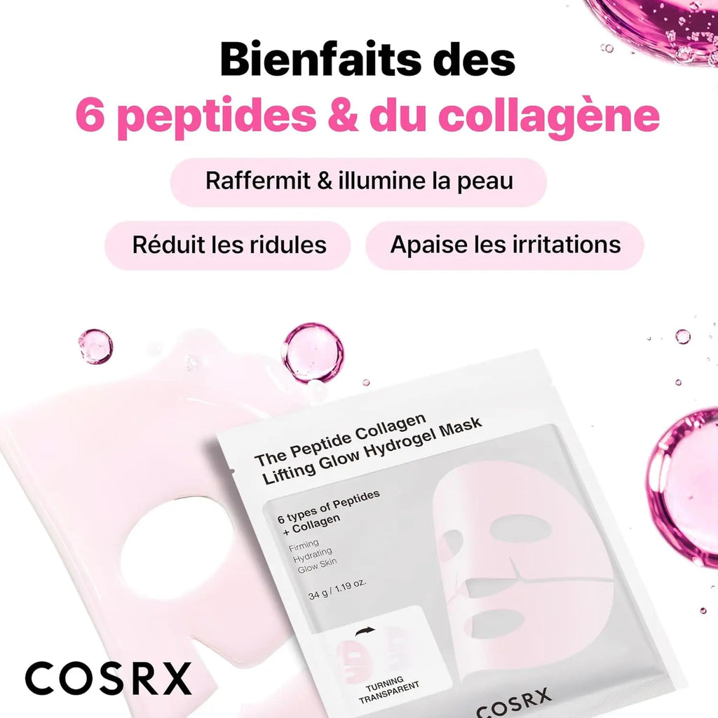 The Peptide Collagen Lifting Glow hydrogel mask CosRx