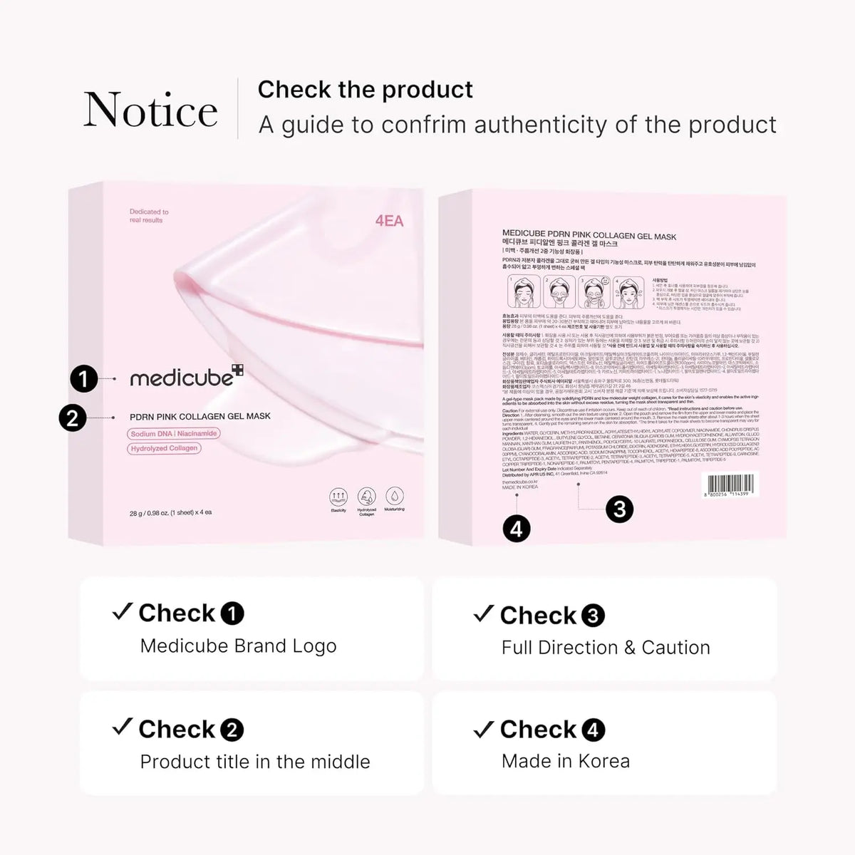 PDRN Pink Collagen Gel mask Medicube