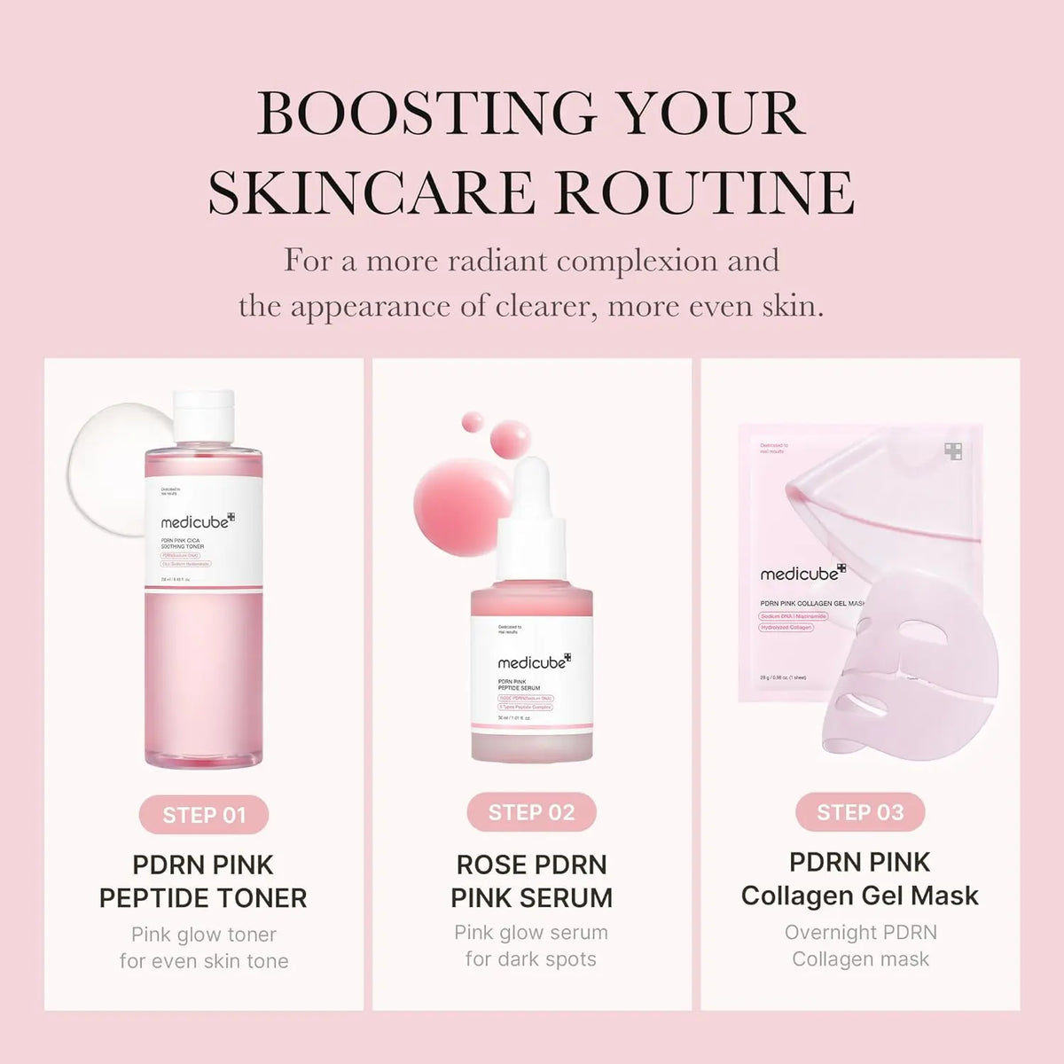 Pdrn Pink Cica Soothing Toner 250ml Medicube