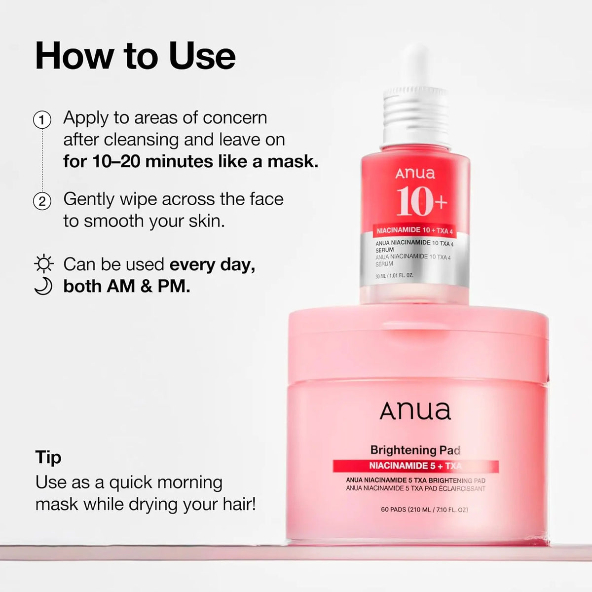 Brightening Pad niaminacide 5 + TXA (60 pads) Anua