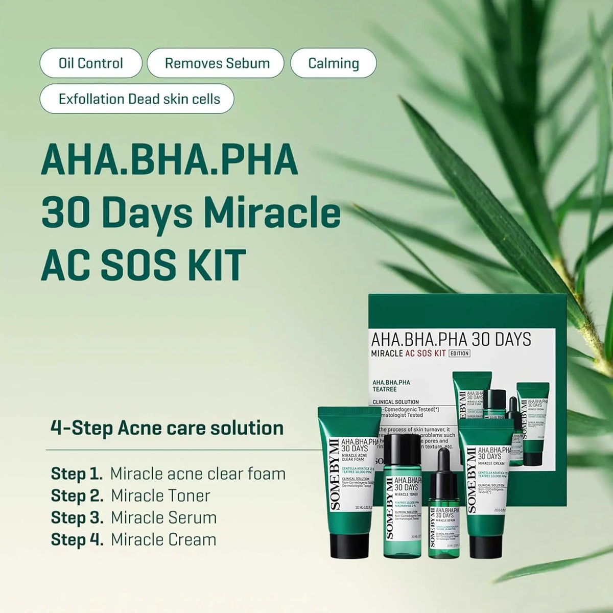 AHA BHA PHA 30 Days Miracle AC SOS Kit SOME BY MI