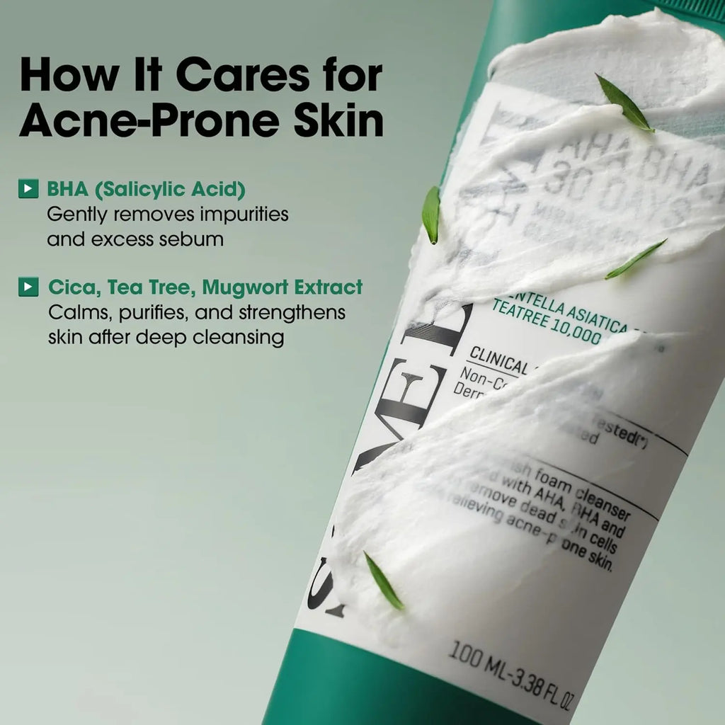 AHA BHA PHA 30 Days Miracle Acne Clear Foam 100ml SOME BY MI