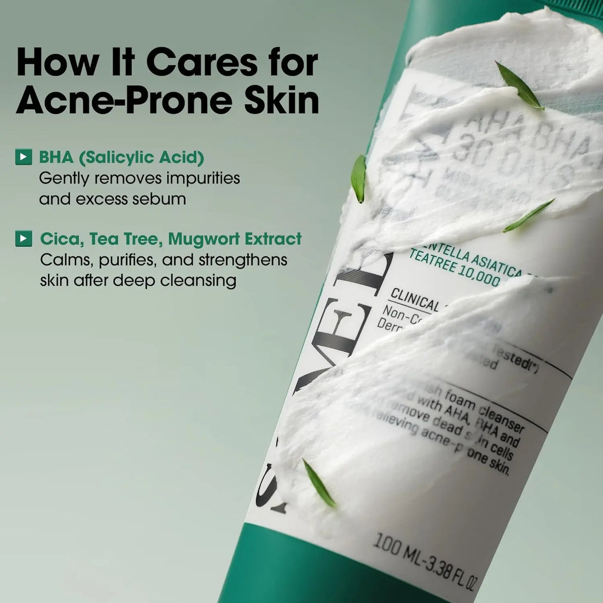 AHA BHA PHA 30 Days Miracle Acne Clear Foam 100ml SOME BY MI