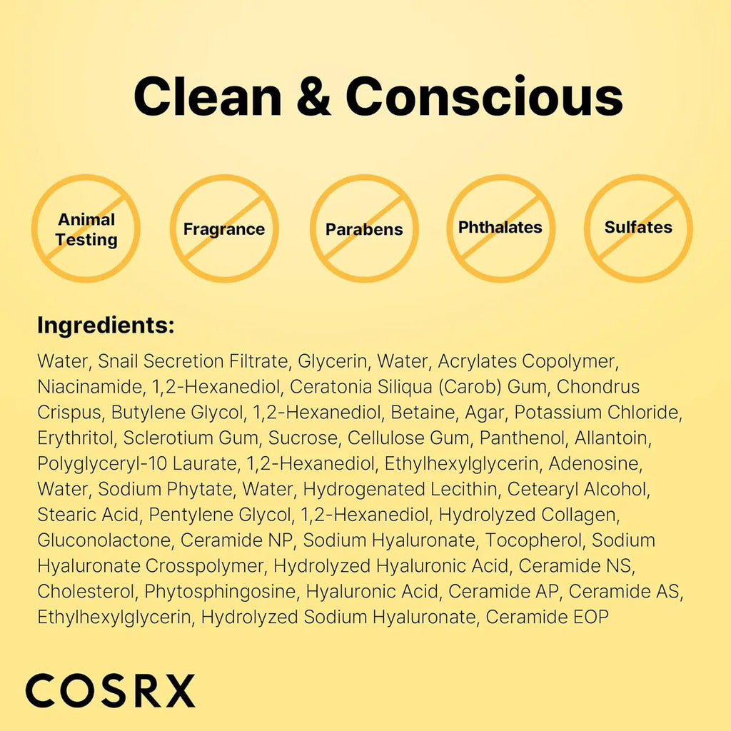 Advanced Snail Mucin Glass Glow Hydrogel Mask CosRx