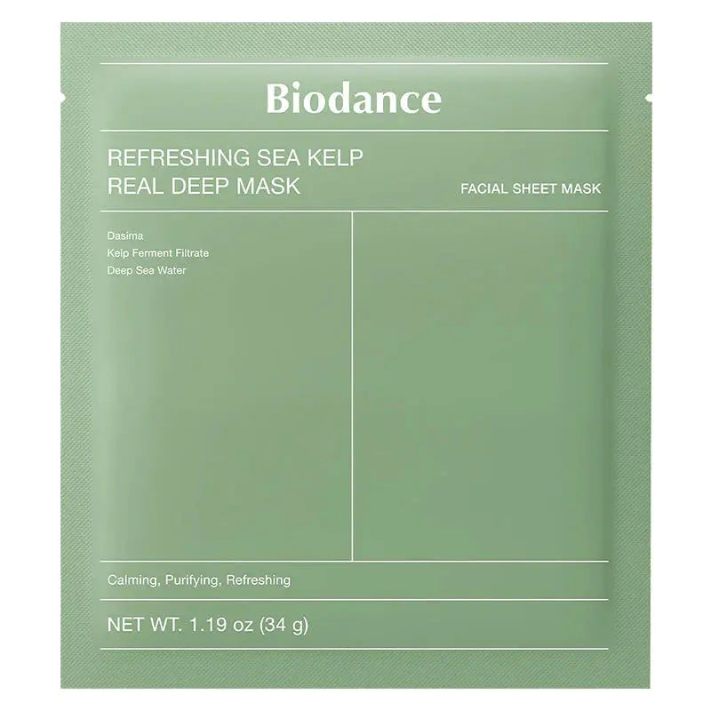Masque hydrogel apaisant Biodance Refreshing Sea Kelp Real Deep Mask