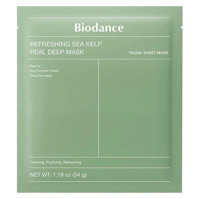 Masque hydrogel apaisant Biodance Refreshing Sea Kelp Real Deep Mask