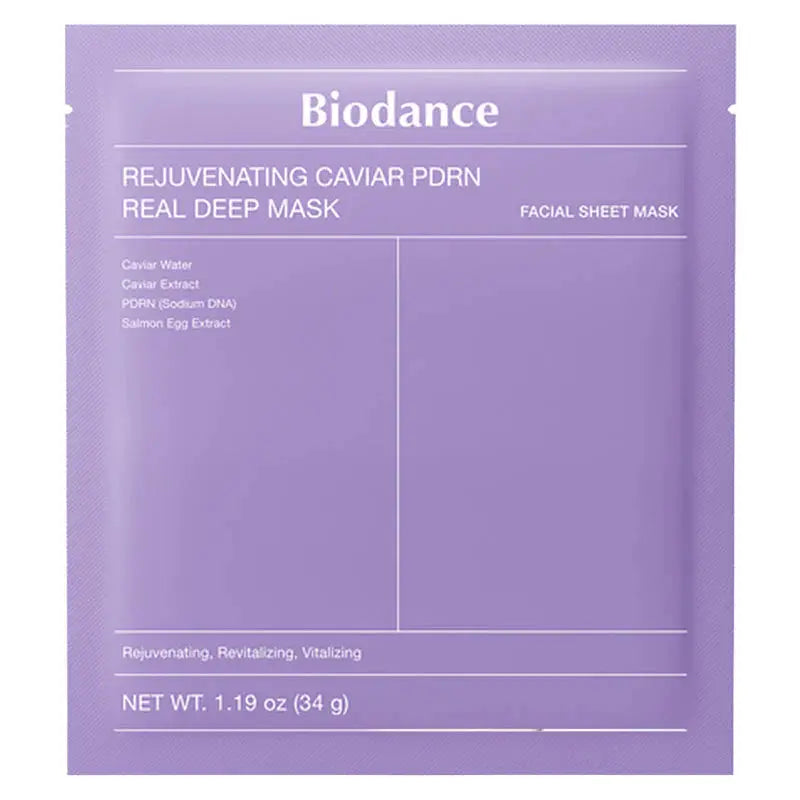 Masque hydrogel Biodance Rejuvenating Caviar PDRN Real Deep Mask