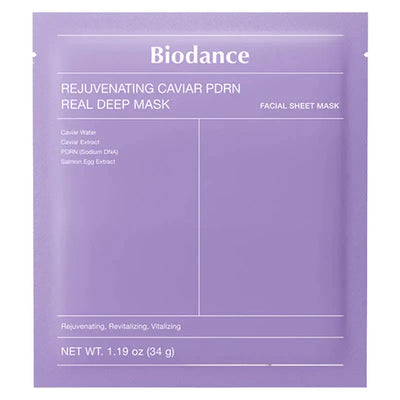 Masque hydrogel Biodance Rejuvenating Caviar PDRN Real Deep Mask