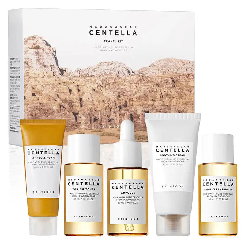 Coffret découverte SKIN1004 Madagascar Centella Travel Kit, 5 formats voyage